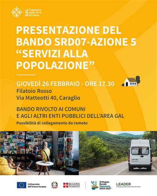 Presentazione Bando SRD07